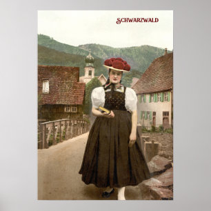 Póster Chica de la Selva Negra en Alemania (feat. 1900)