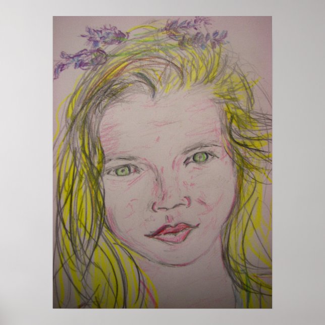 Póster chica de lavender (Frente)