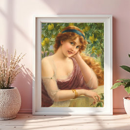 Póster Chica de Lemon Tree por Emile Vernon