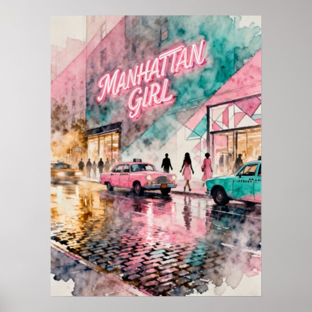 Póster Chica de Manhattan (Frente)