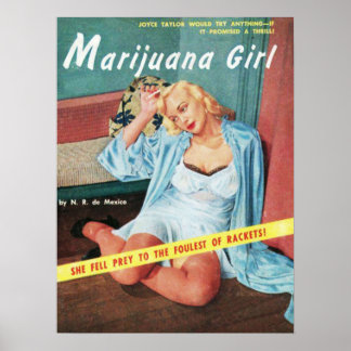 Póster Chica de Marijuanaa