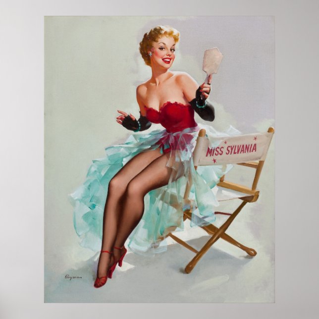 Póster Chica de Miss Sylvania Pin-Up (Frente)