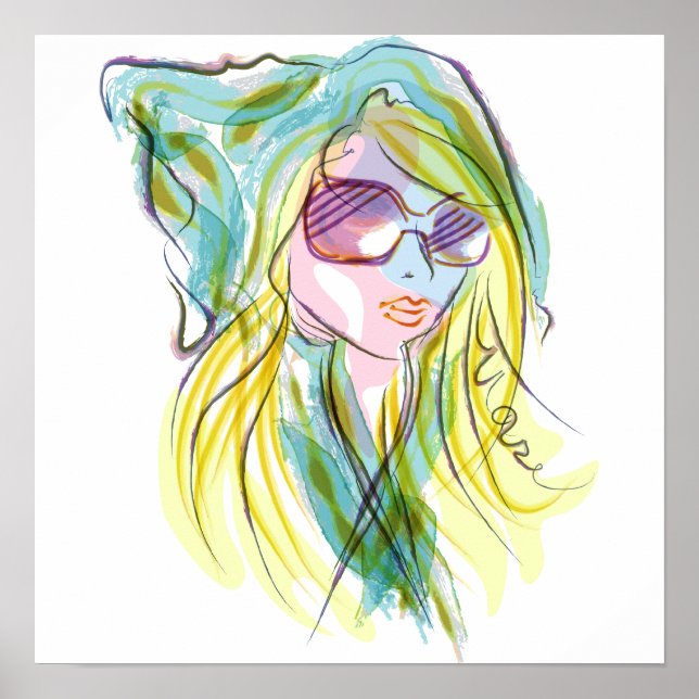 Póster Chica de moda (Frente)