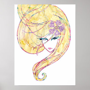 Póster Chica de moda