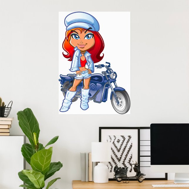 Póster Chica de motociclista (Subido por el creador)