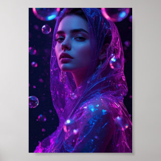 Póster Chica de neón 💜