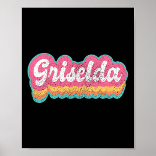 Póster Chica de nombre Griselda Vintage 70's Personali