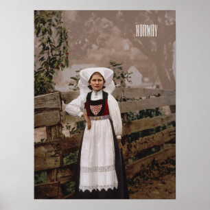 Póster Chica de Noruega