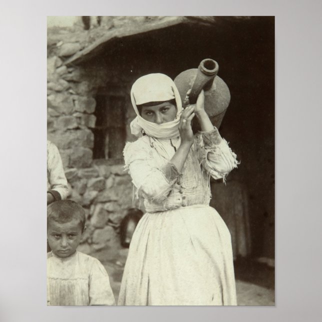 Póster Chica de país armenio, Ereván (Frente)