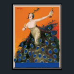 Póster Chica de pavo real Art Deco Vintage<br><div class="desc">Chica de pavo real Art Deco Vintage Posterart deco,  imágenes retro,  ilustraciones vintage,  retro vintage,  nouveau,  imagen deco,  viajes vintage,  viajes francia,  parís,  francés,  vintagestore,  vintage,  restaurant drco,  retro,  viajes,  imágenes vintage,  victorianas,  imágenes victorianas,  gráficos vintage,  popular,  estilos,  estilo retro,  fresco,  moderno,  campestre,  paisajes,  tienda vintage,  posters</div>