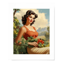 Chica de Pinup de agricultor