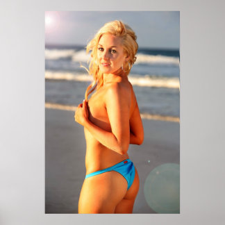 Póster Chica de playa