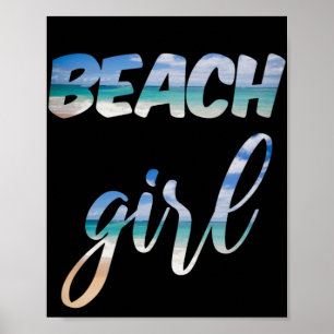 Póster Chica de playa