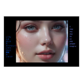 Póster Chica de Potpourri de Arte y Poema