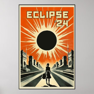 Póster Chica de propaganda de Eclipse '24