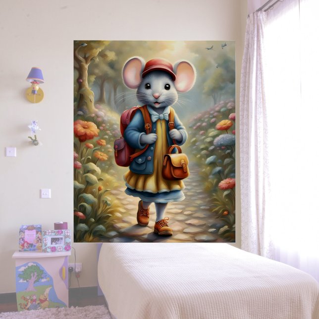 Póster Chica de ratones en camino a la escuela, (Subido por el creador)