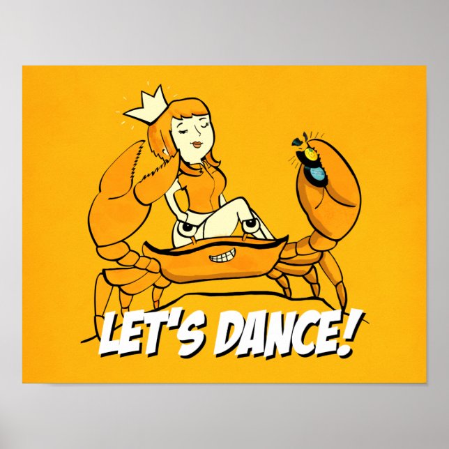 Póster Chica de reggae de cangrejo reina (Frente)