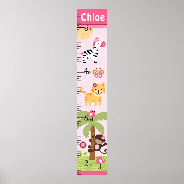 Póster Chica de Safari Sunny Crecimiento de los Animales  (Frente)