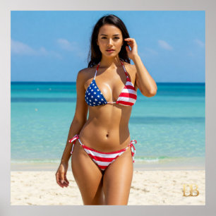 Póster CHICA de Sueño de Estados Unidos 17