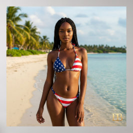 Póster CHICA de Sueño de Estados Unidos 21