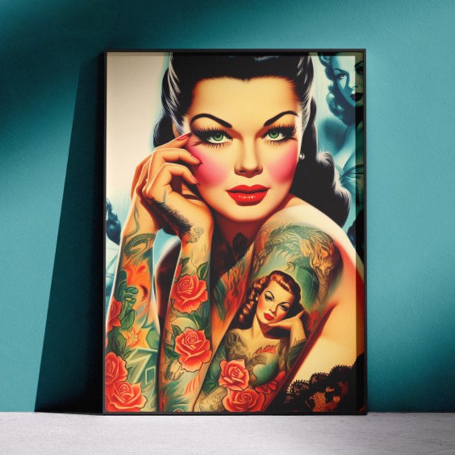 Póster Chica de Tatuajes Clásicos (Subido por el creador)