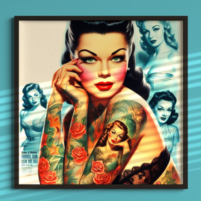 Póster Chica de Tatuajes Clásicos (Subido por el creador)