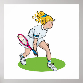 Póster Chica de tenis de Blonde