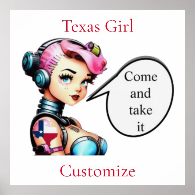 Póster Chica de Texas Thunder_Cove (Frente)