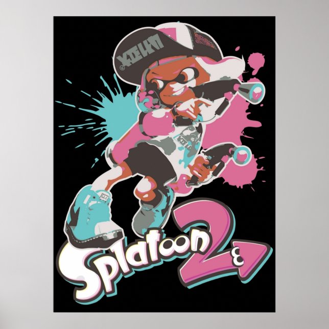 Póster Chica de tinta de sección 2 (Frente)