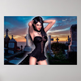 Póster Chica de vampiros