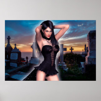 Póster Chica de vampiros