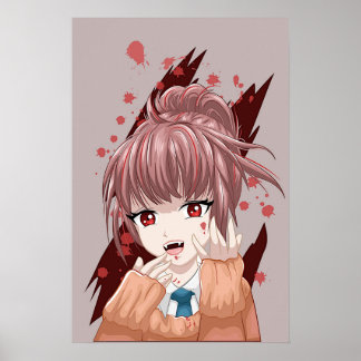 Póster Chica de vampiros de Manga