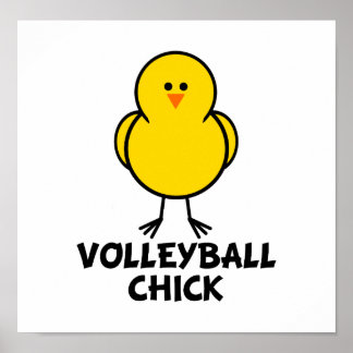 Póster Chica de voleibol