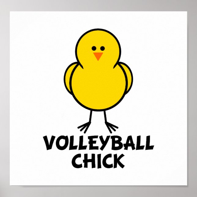 Póster Chica de voleibol (Frente)