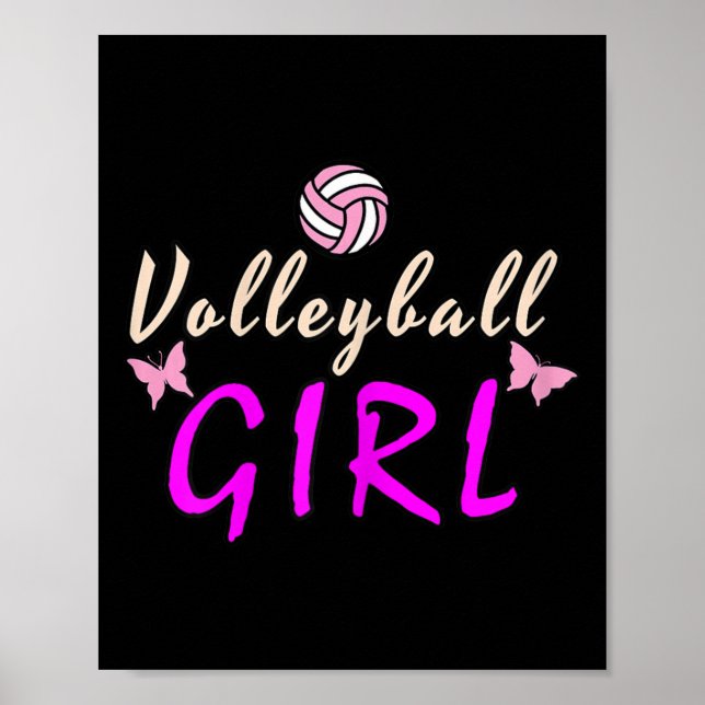 Póster Chica de voleibol (Frente)