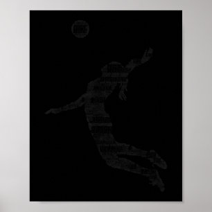 Póster Chica de voleibol Juvenil Jugadora 6