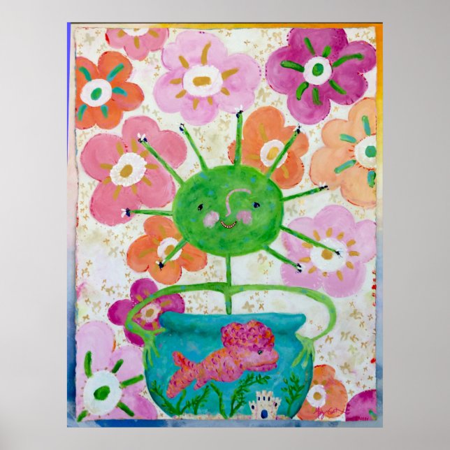 Póster Chica de vuelo (Frente)