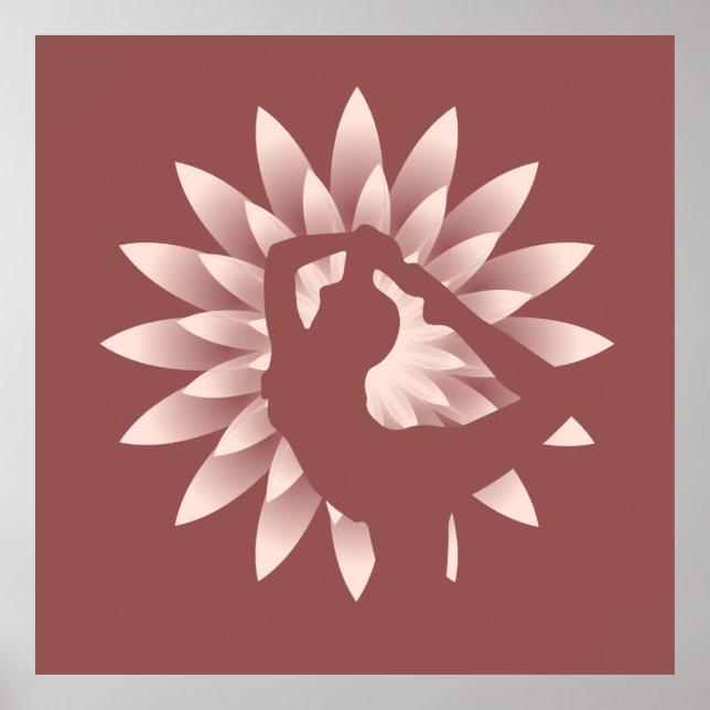 Póster Chica de yoga (Frente)