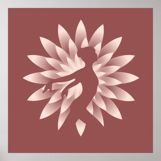 Póster Chica de yoga (Frente)