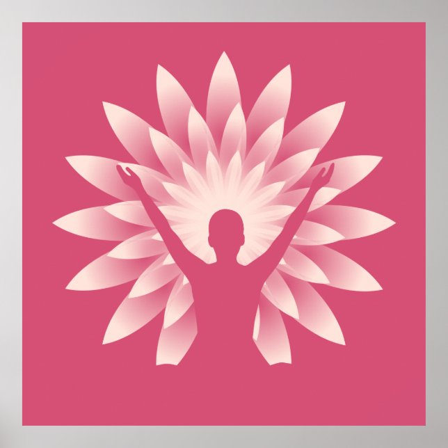 Póster Chica de yoga (Frente)