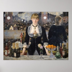 Póster Chica del bar victoriano en Folies Bergere en Fran