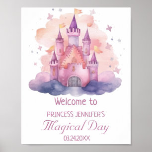 Póster Chica del Castillo de la Princesa Cuta Fiesta de C