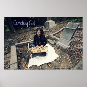 Póster Chica del cementerio