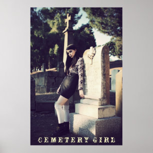 Póster Chica del cementerio