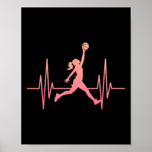 Póster Chica del esqueleto Dunk Heartbeat Sketll Player H