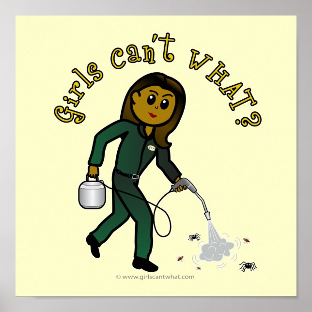 Póster Chica del exterminador oscuro (Frente)