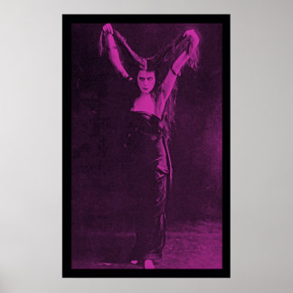Póster Chica del Gótico original Theda Bara