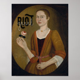 Póster Chica del grupo antidisturbios