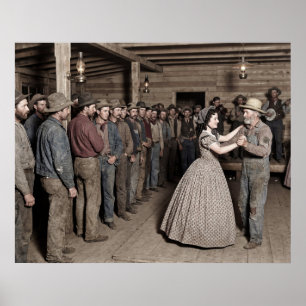 Póster Chica del hurdy gurdy