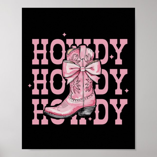 Póster Chica del suroeste de Howdy (Frente)
